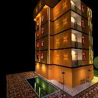 دانلود طرح ساختمان اداری 3طبقه با دیالوکس Dialux