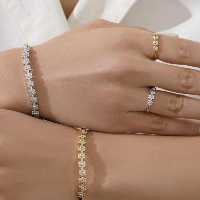 ست دستبند النگویی با انگشتر