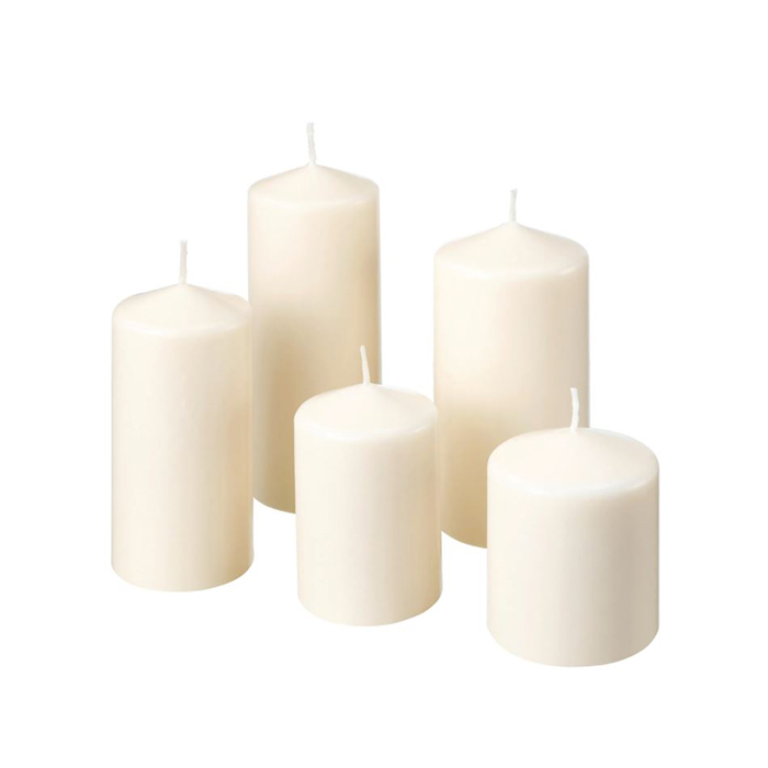 شمع استوانه ای ایکیا مجموعه 5 عددی مدل FENOMEN
