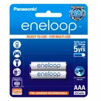 باتری نیم قلمی قابل شارژ پاناسونیک مدل eneloop بسته 2 عددی