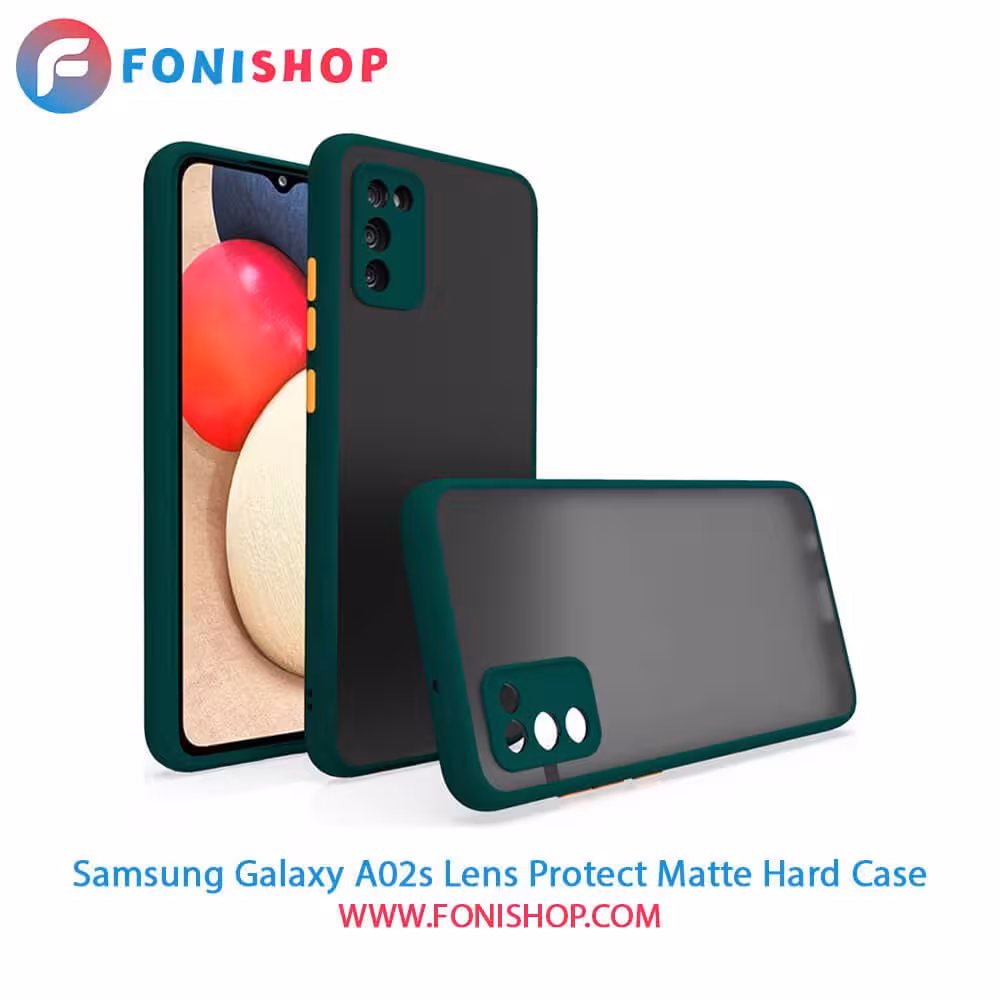 قاب ، کاور پشت مات محافظ لنزدار سامسونگ Samsung Galaxy A02s