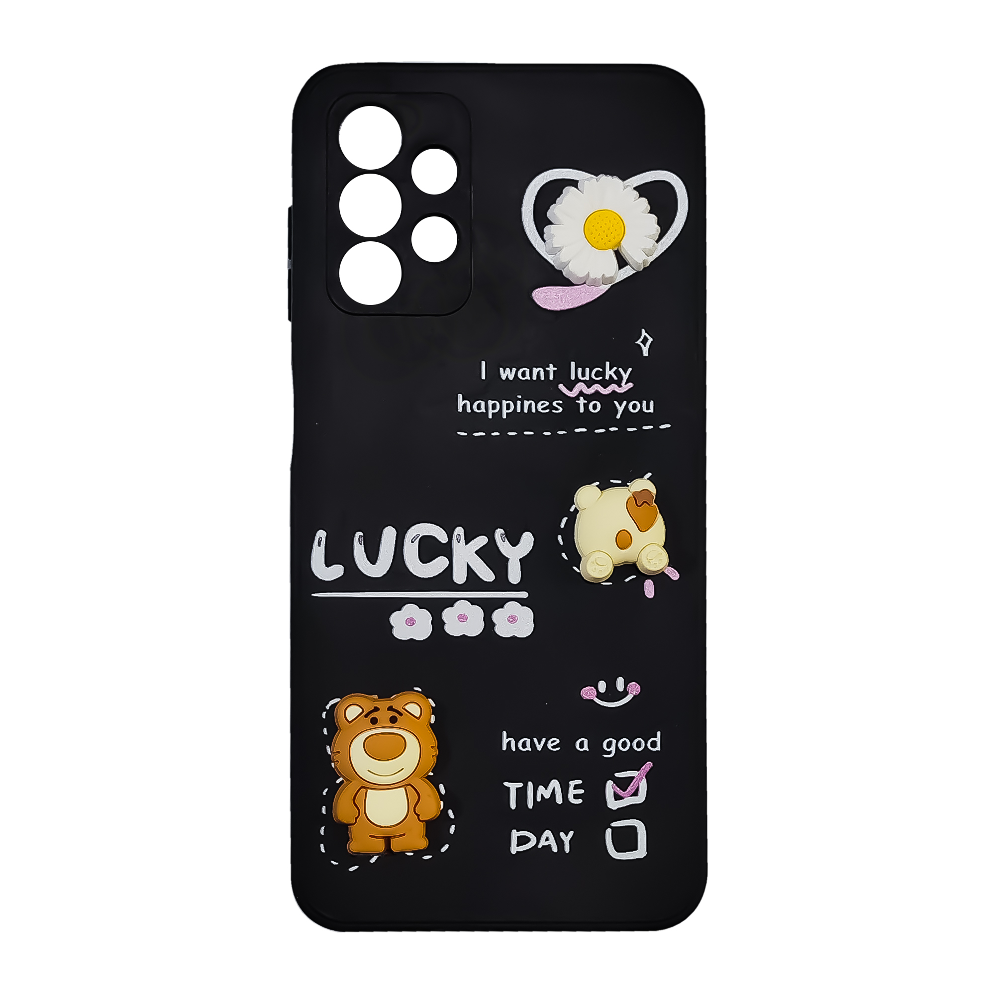  کاور مدل خرس طرح برجسته مناسب برای گوشی موبایل سامسونگ Galaxy A33