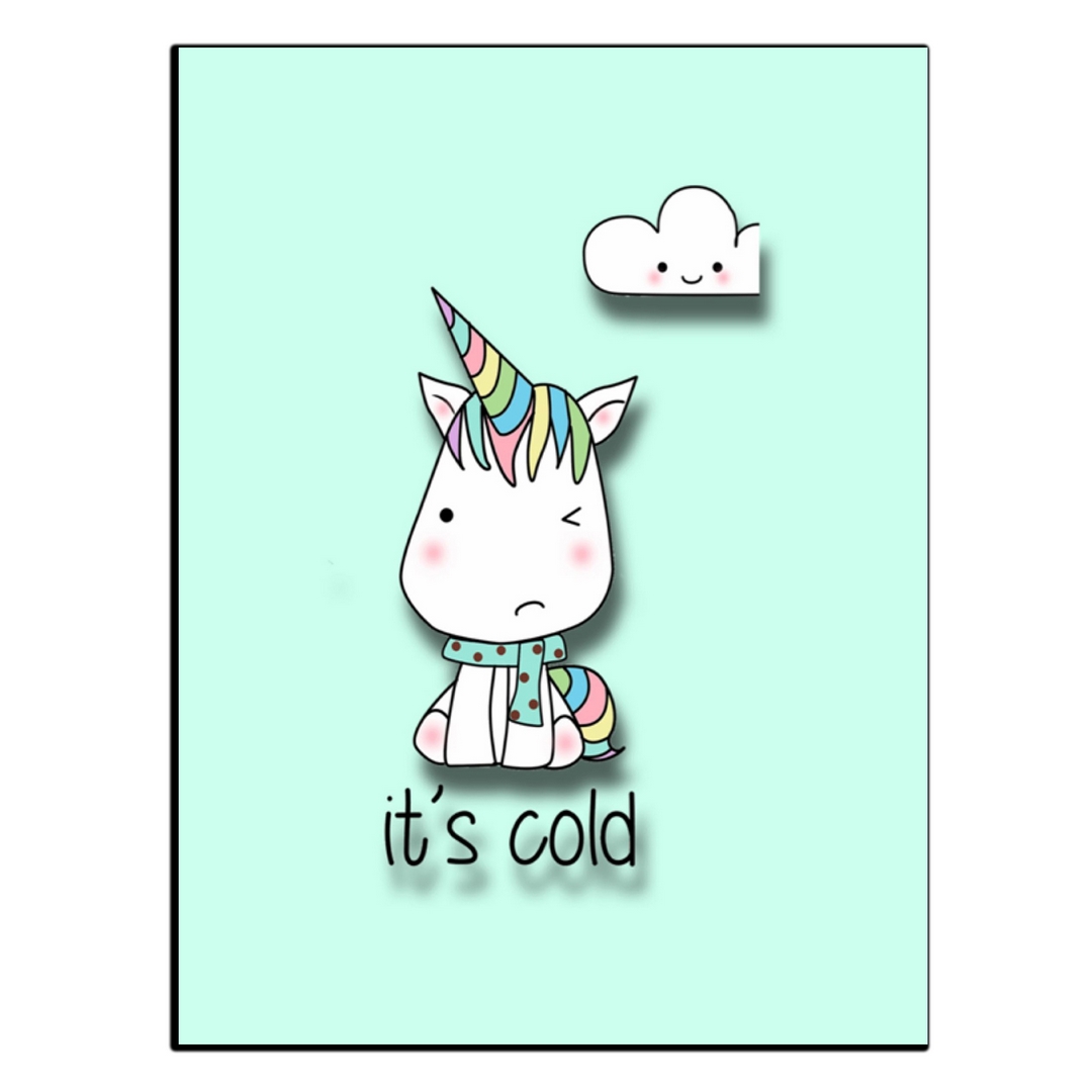 تابلو شاسی بکلیت طرح کارتونی اسب تک شاخ مدل SH-13910