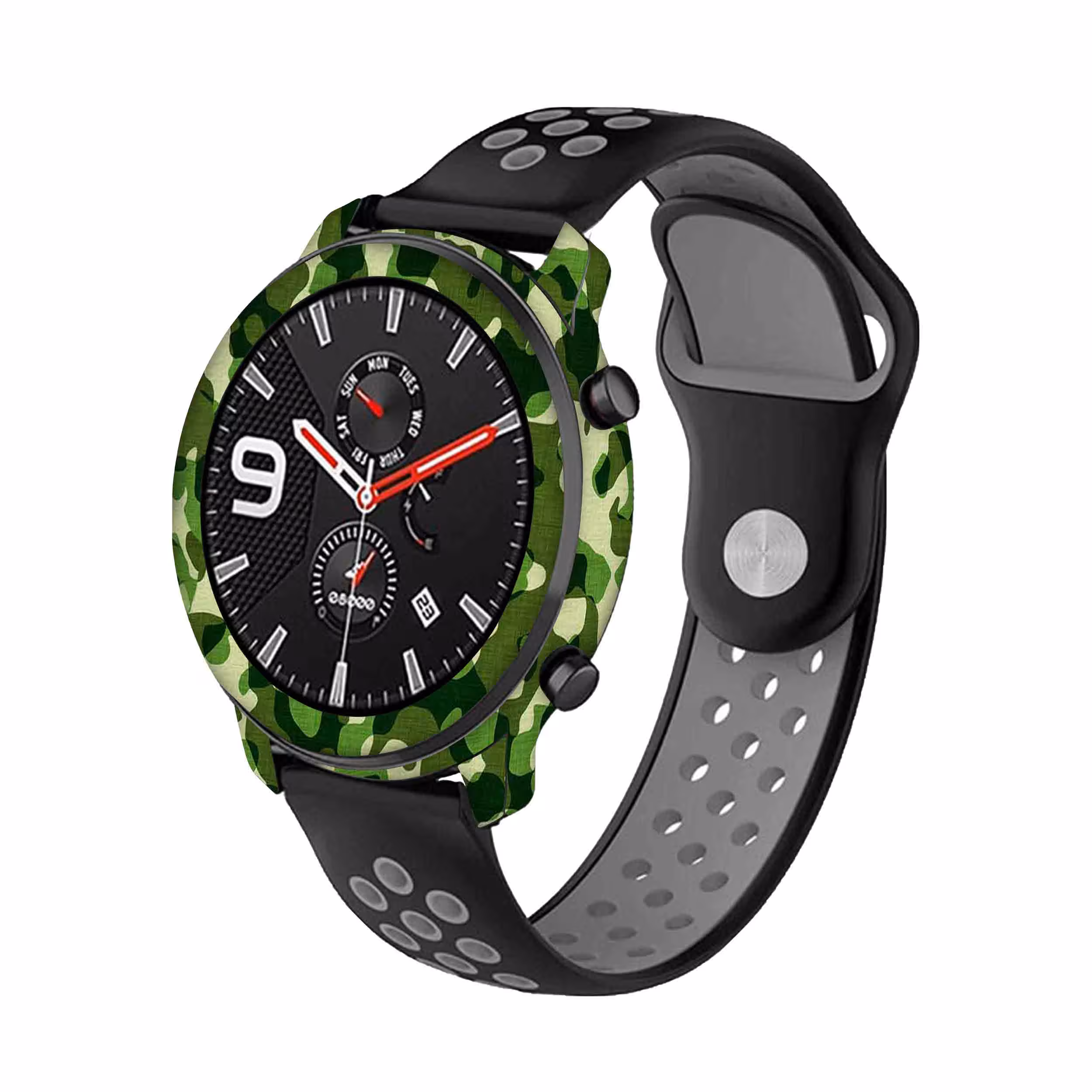 برچسب ماهوت طرح Army Green 2 مناسب برای ساعت هوشمند شیایومی Amazfit GTR 47mm
