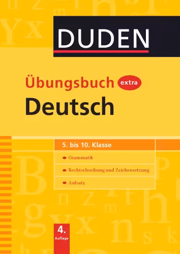 خرید و دانلود نسخه کامل کتاب Duden Übungsbuch extra Deutsch: Grammatik - Rechtschreibung und Zeichensetzung