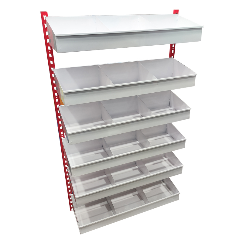 قفسه اداری مدل  سوپرمارکتی طرح 6 طبقه کد P200M