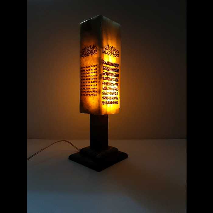 آباژور رومیزی مدل سنگ مرمر