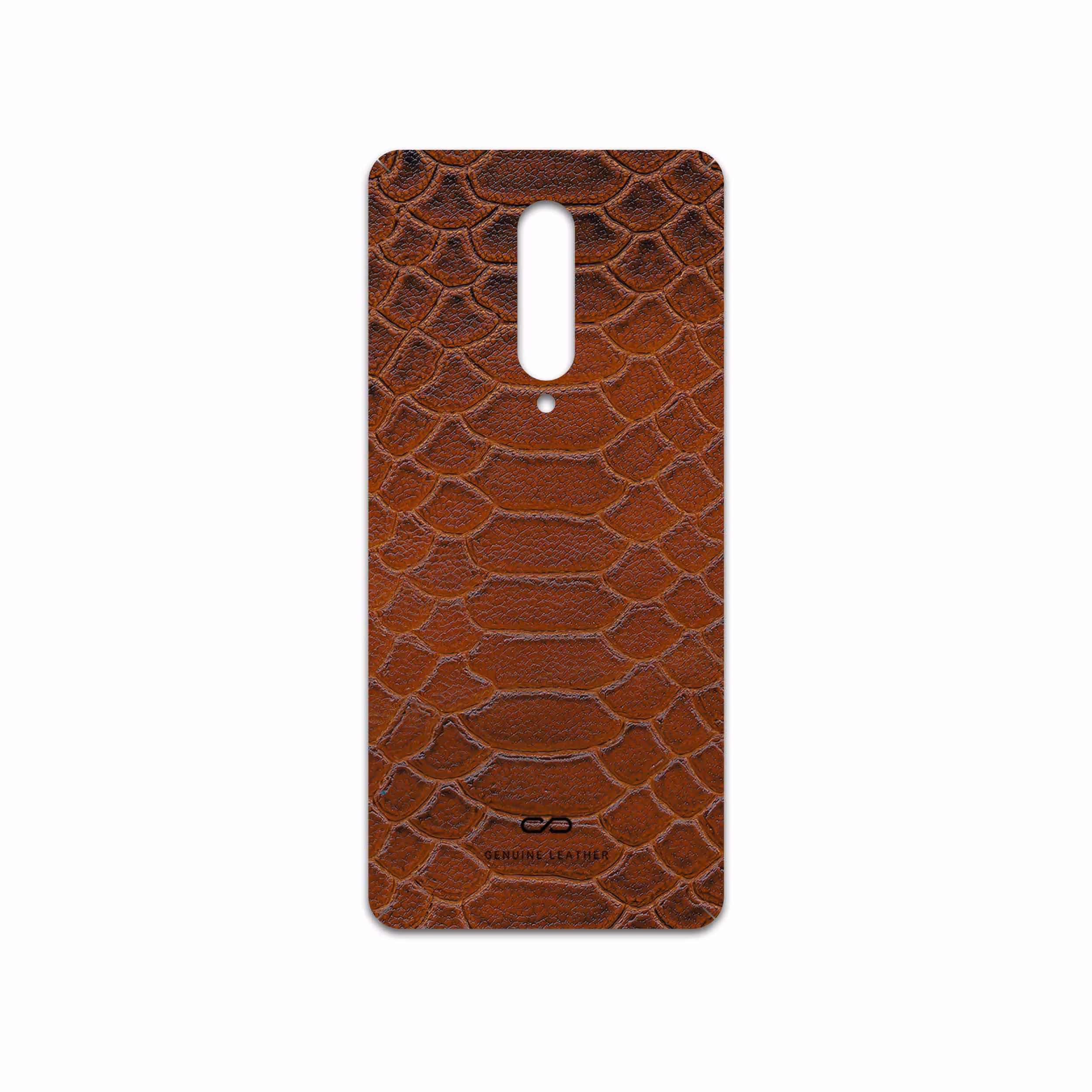 برچسب پوششی ماهوت مدل Brown-Snake-Leather مناسب برای گوشی موبایل وان پلاس 8