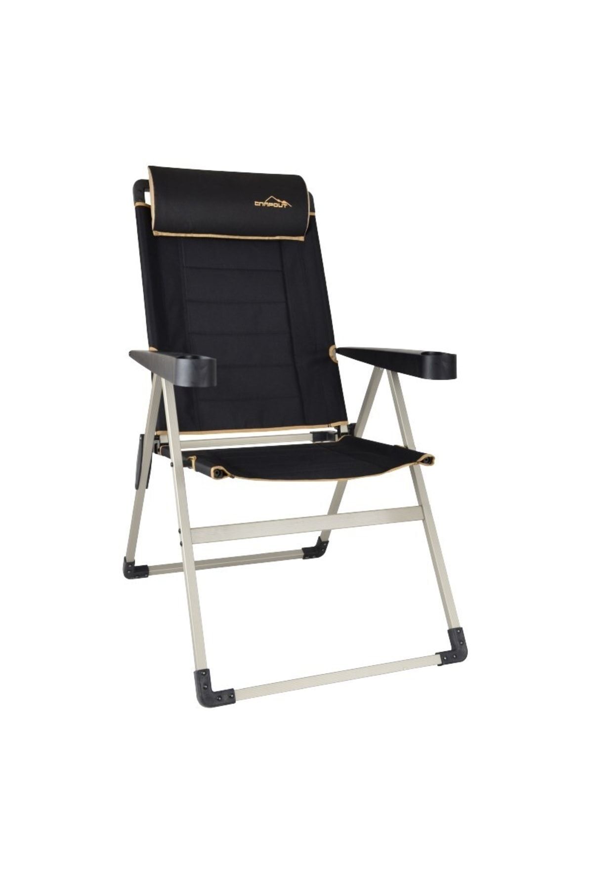صندلی کمپ مشکی سیاه کمپینگ لوکس تاشو Campout Ng Kls Nurgaz