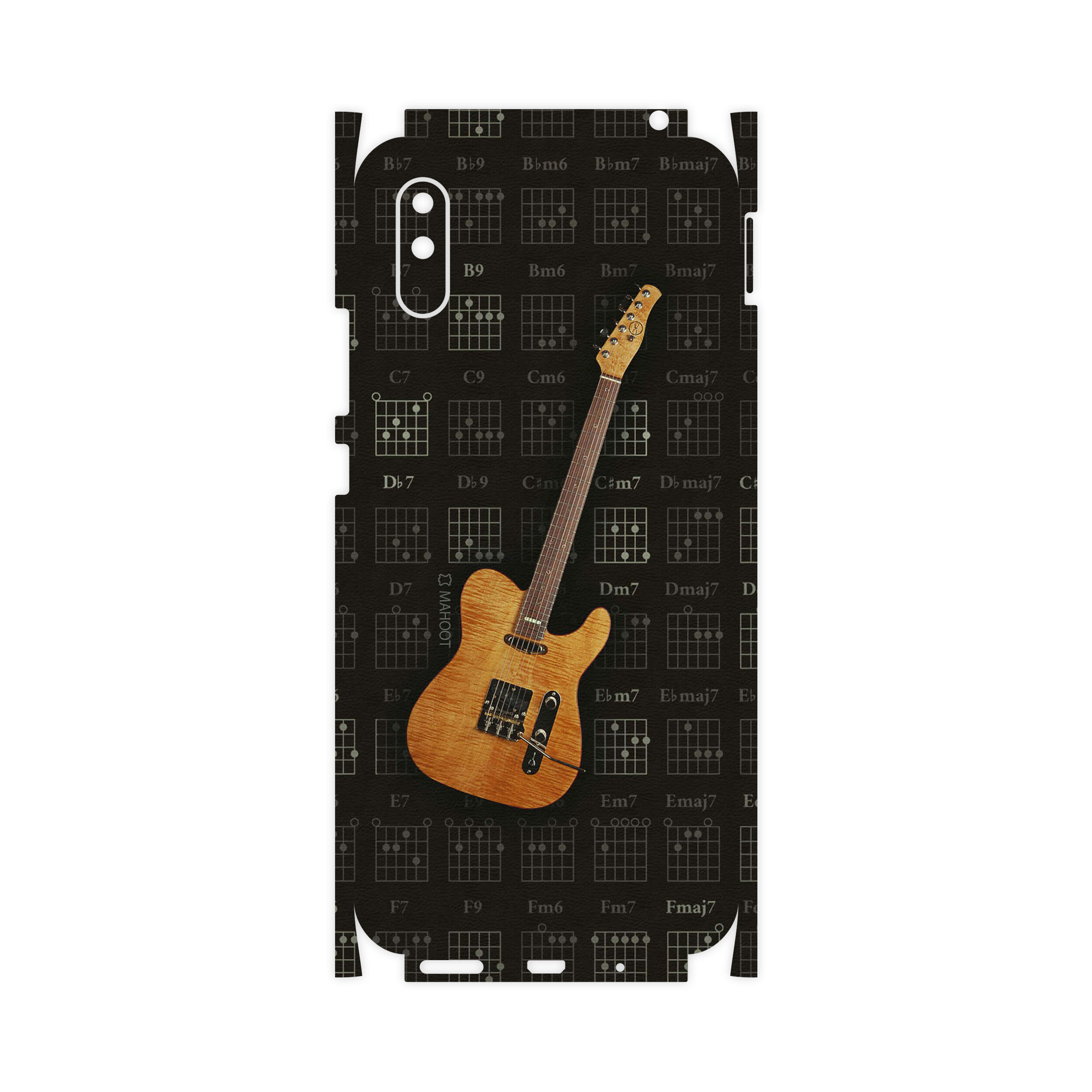 برچسب پوششی ماهوت مدل Guitar-Instrument-FullSkin مناسب برای گوشی موبایل شیائومی Redmi 9A