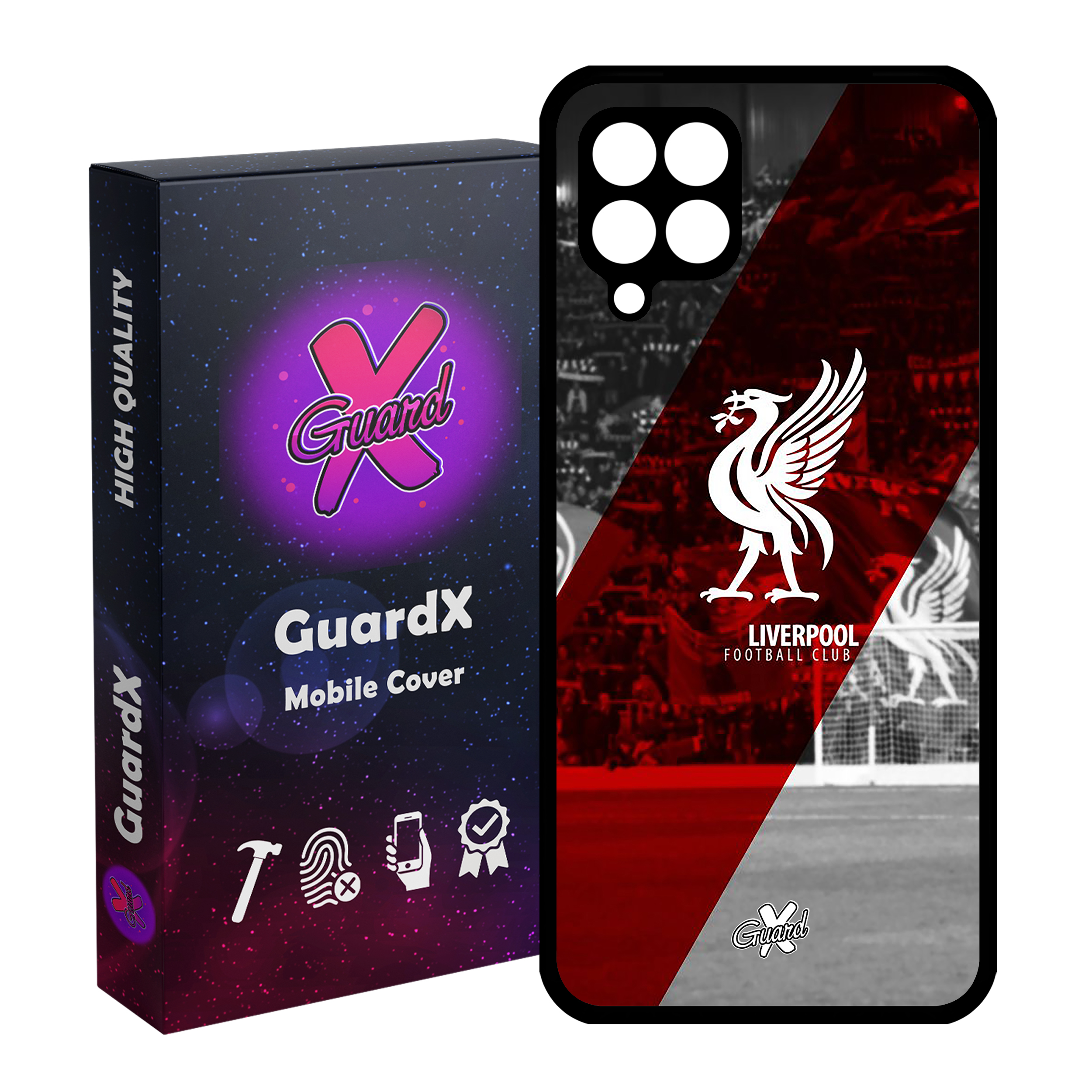 کاور گارد ایکس طرح Liverpool مدل Glass10045 مناسب برای گوشی موبایل سامسونگ Galaxy A22 4G