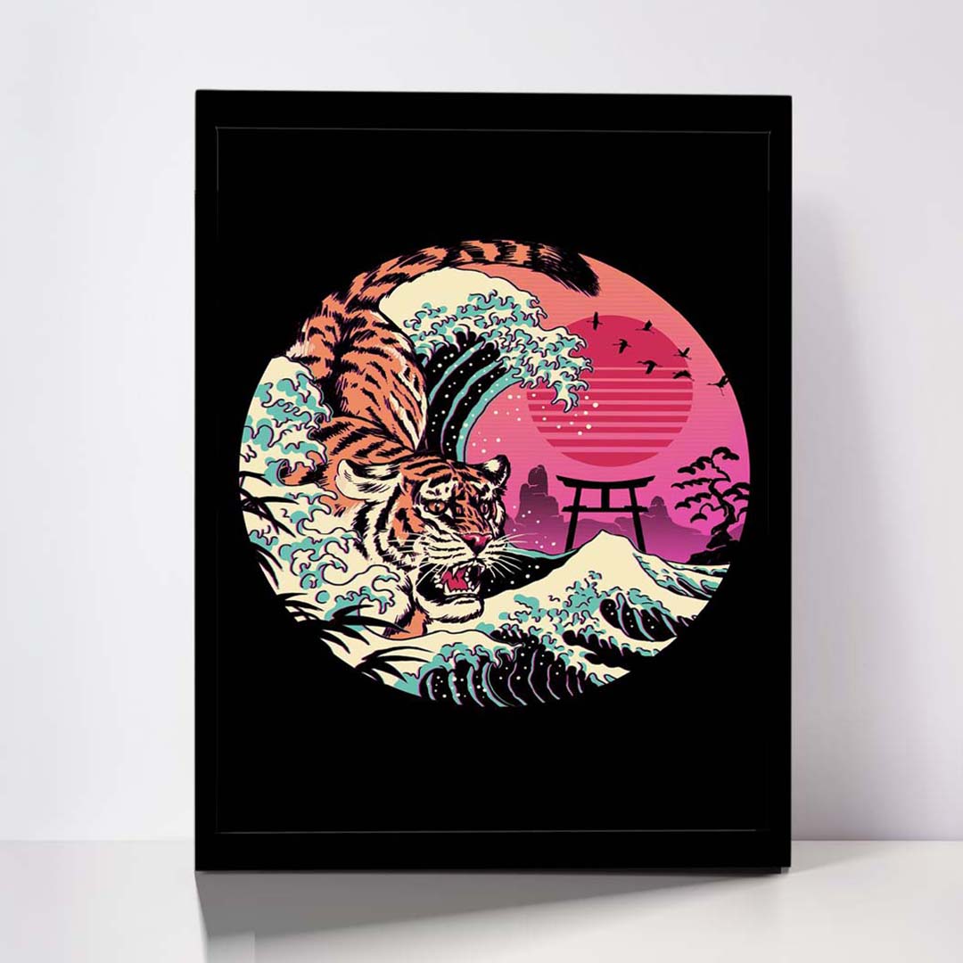 تابلو مدل GREAT WAVE کد F-7009