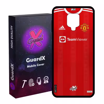 کاور گارد ایکس طرح منچستر یونایتد مدل Glass10376 مناسب برای گوشی موبایل شیائومی Redmi Note 9S / Note 9 Pro / Note 9 Pro Max