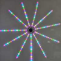 چراغ دکوراتیو دیواری هوشمند هفت رنگ ریموت دار 