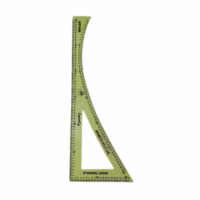 خط کش خیاطی مدل مقعر 60cm کد 03
