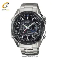 ساعت مچی اورجینال مردانه کاسیو Casio سه موتوره کرنوگراف نقره ای | نقره ای| مشکی| کد رفرنس ادیفایس Edifice EQS-500DB-1A1