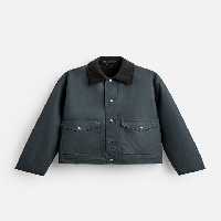 ژاکت مردانه زارا CONTRAST COLLAR CROPPED FIT JACKET | تهران زارا TehranZara