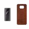 برچسب پوششی ماهوت مدل Brown-Snake-Leather مناسب برای گوشی موبایل شیائومی Poco X3 NFC