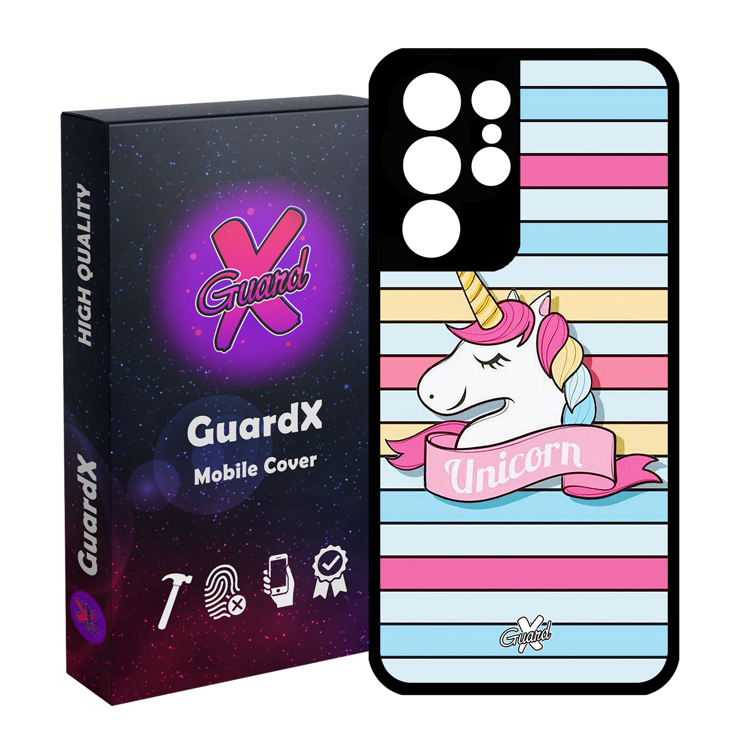 کاور گارد ایکس طرح Unicorn مدل Glass10018 مناسب برای گوشی موبایل سامسونگ Galaxy S21 Ultra