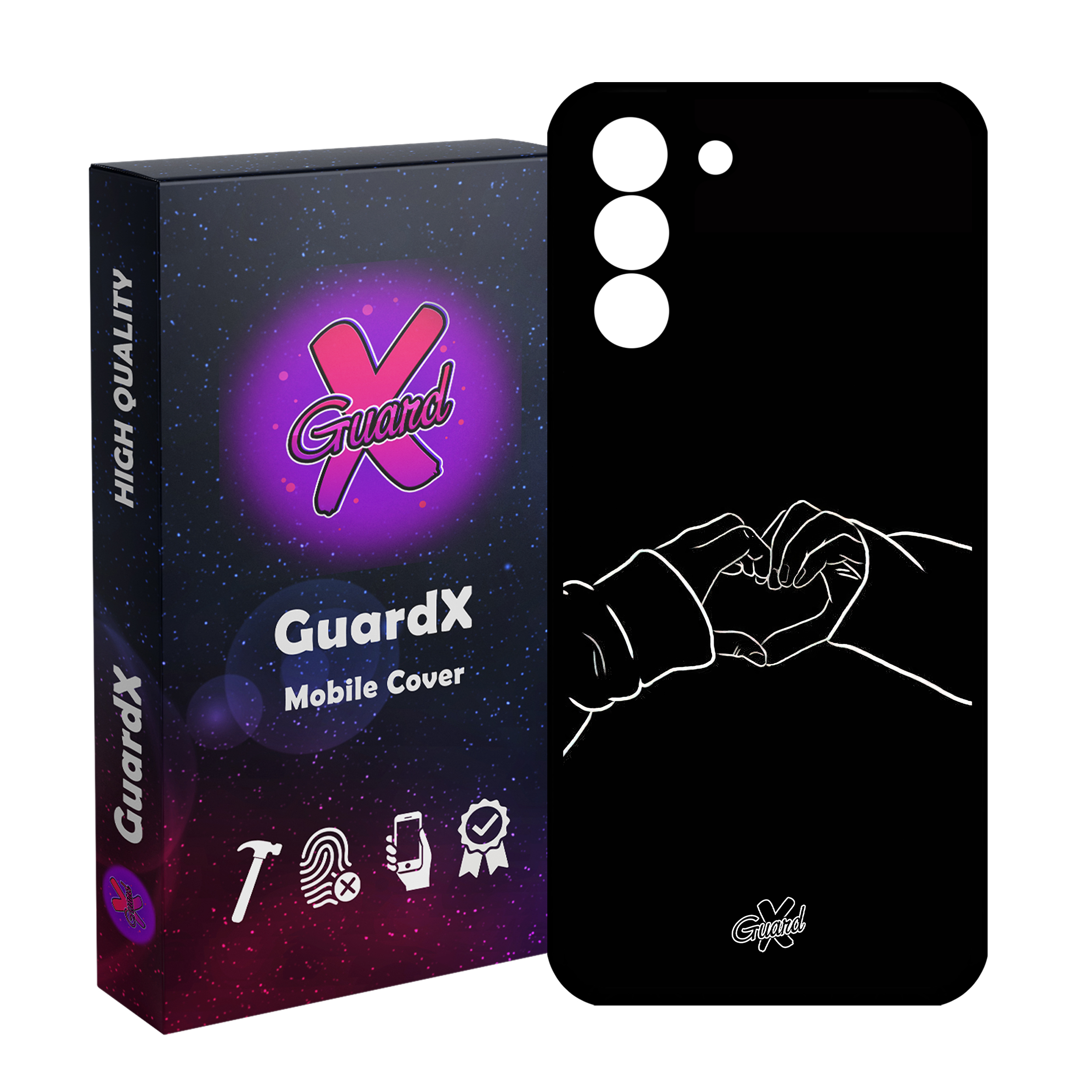 کاور گارد ایکس طرح Love مدل Glass10517 مناسب برای گوشی موبایل سامسونگ Galaxy S21