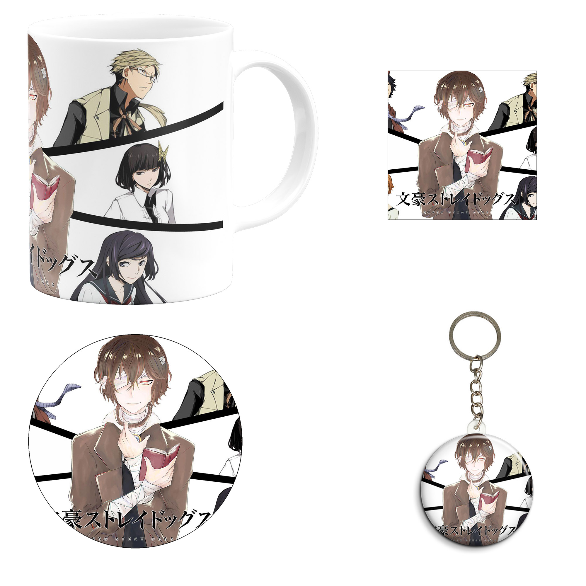 ست هدیه ماگ مدل انیمه سگهای ولگرد بونگو طرح bungou stray dogs کد M10