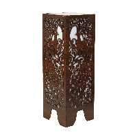 آباژور ایستاده چوب ارا طرح طاووس