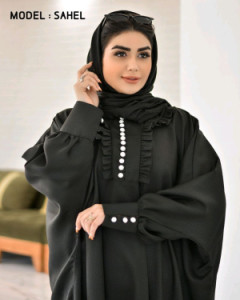 مانتو پیراهنی عبایی مدل ساحل
