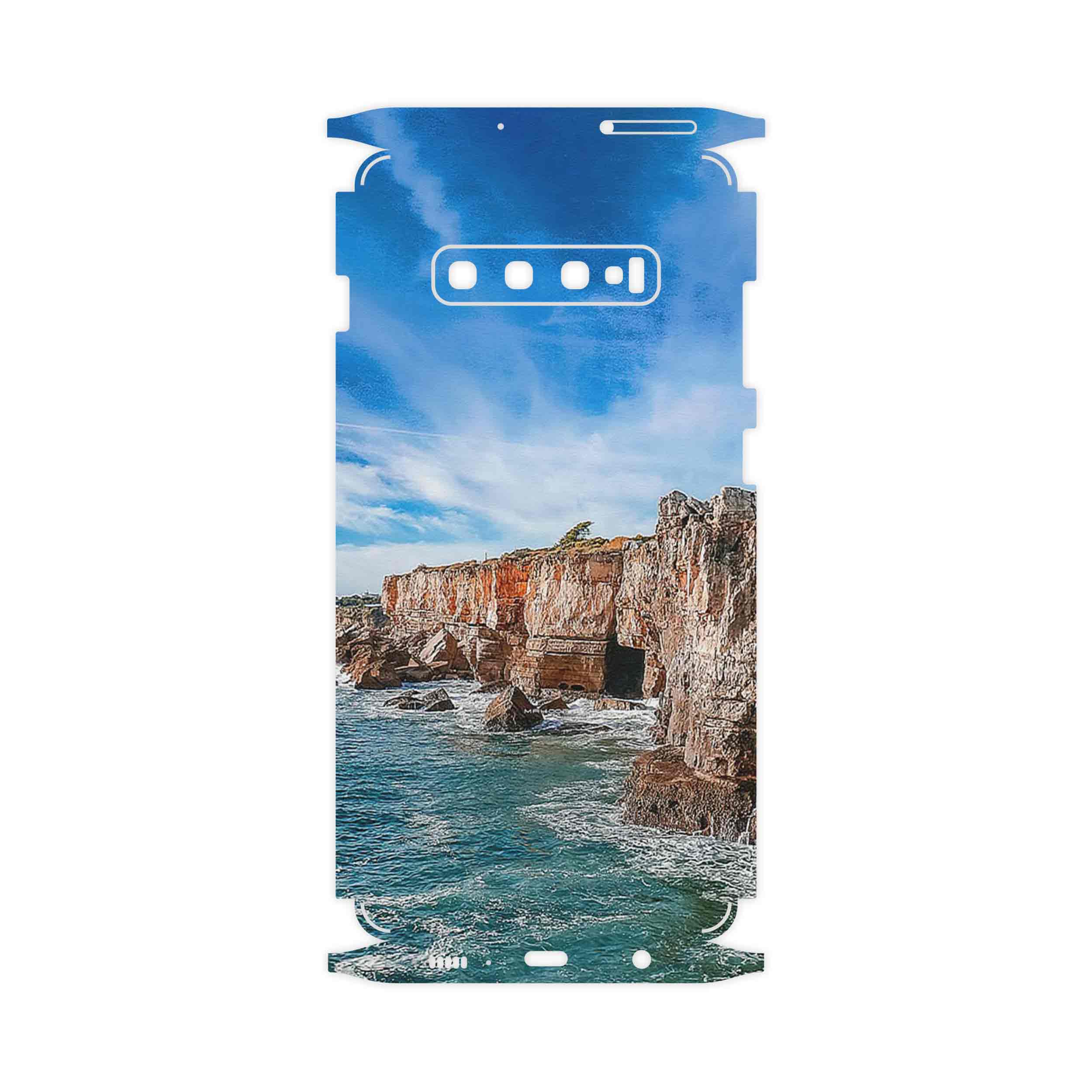 برچسب پوششی ماهوت مدل Rock Mountain-FullSkin مناسب برای گوشی موبایل سامسونگ Galaxy S10 Plus