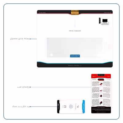برچسب پوششی ماهوت مدل Matte-White مناسب برای تبلت سامسونگ Galaxy Tab S 10.5 2014 T805
