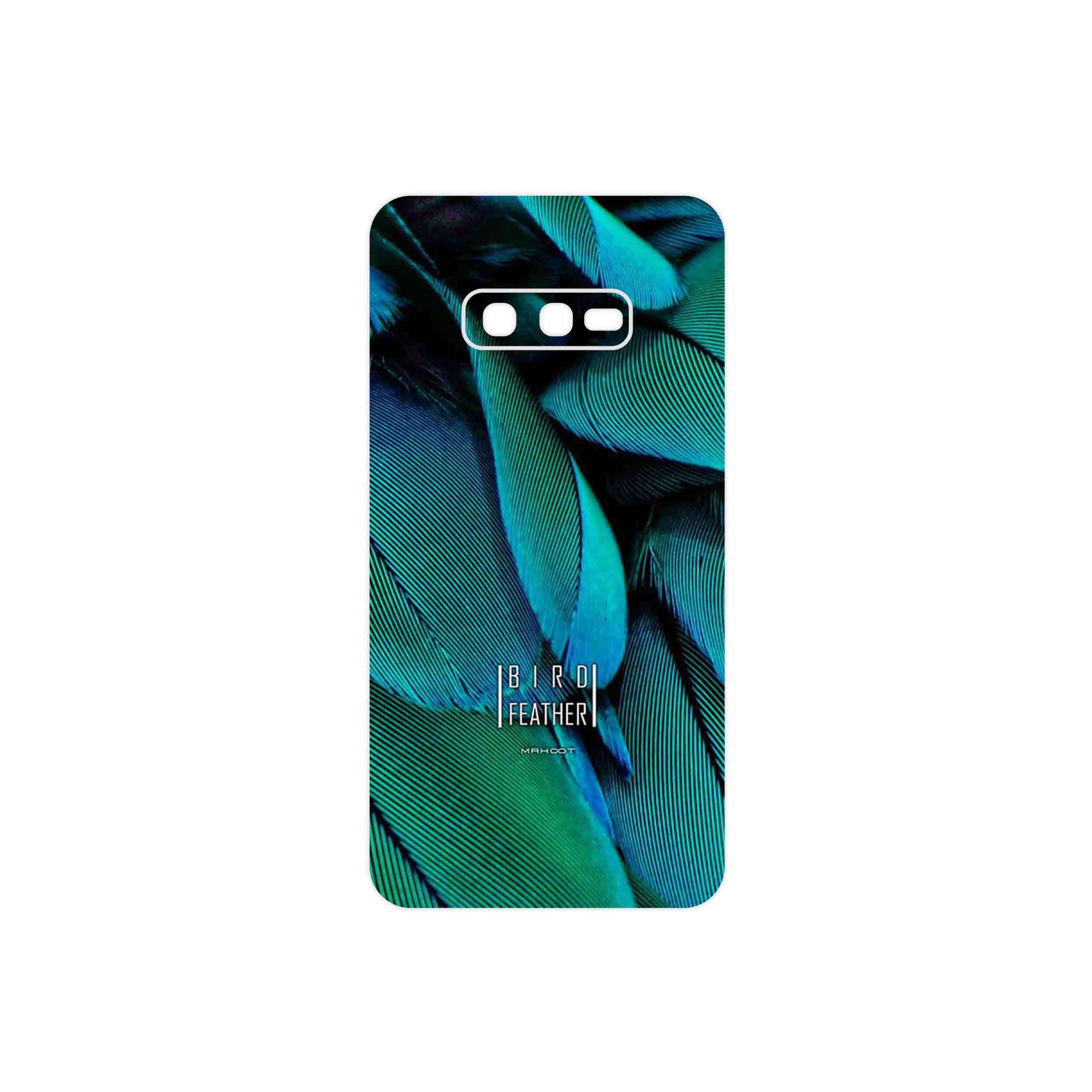 برچسب پوششی ماهوت مدل Green Feather مناسب برای گوشی موبایل سامسونگ Galaxy S10e