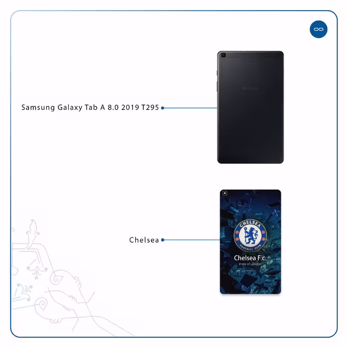 برچسب پوششی ماهوت مدل Chelsea مناسب برای تبلت سامسونگ Galaxy Tab A 8.0 2019 T295