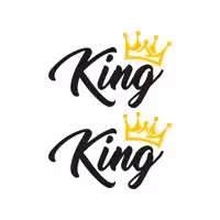 برچسب بدنه خودرو گراسیپا طرح King مدل 05 بسته 2 عددی