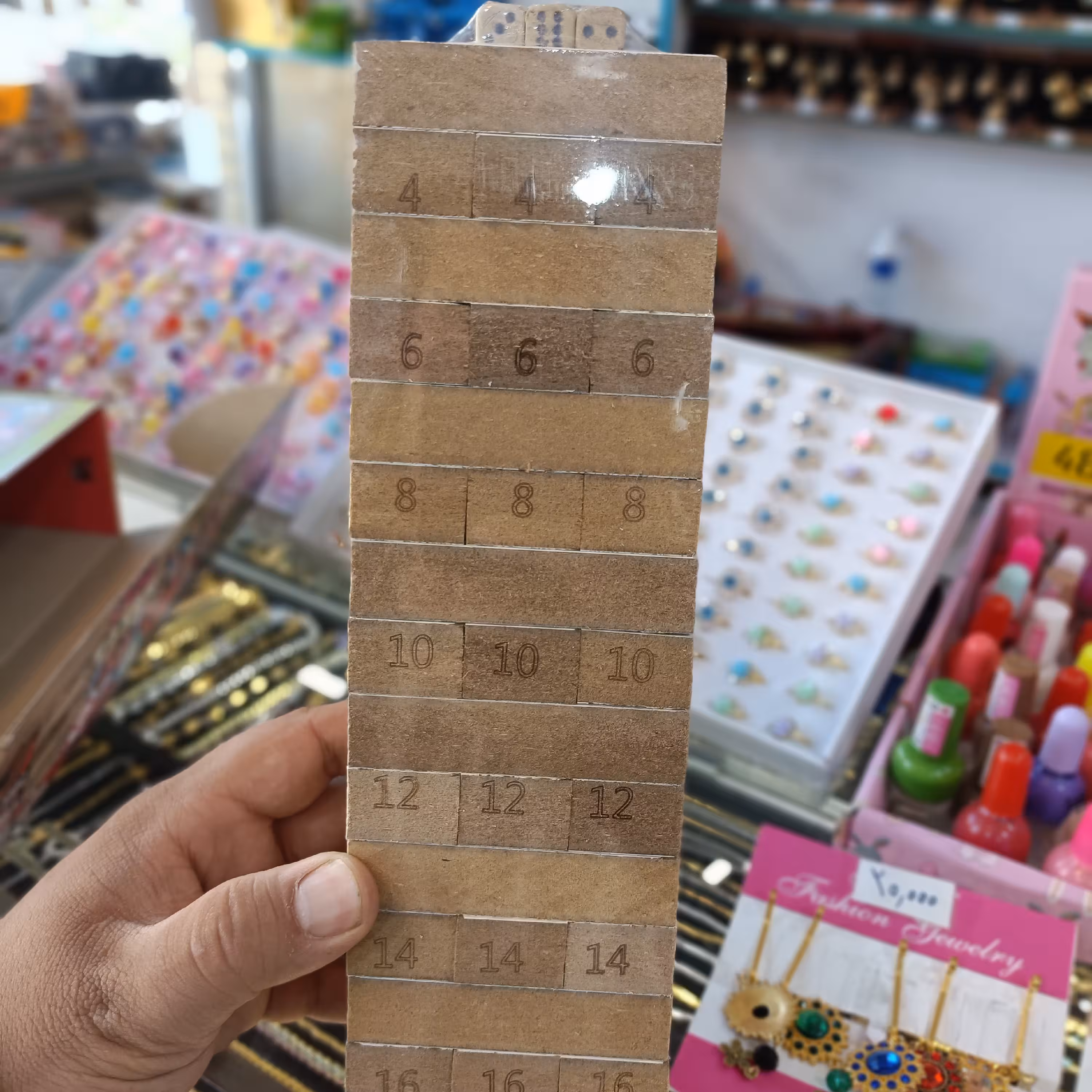 برج هیجان بازی فکری همراه با 3 تاس(جنگا)