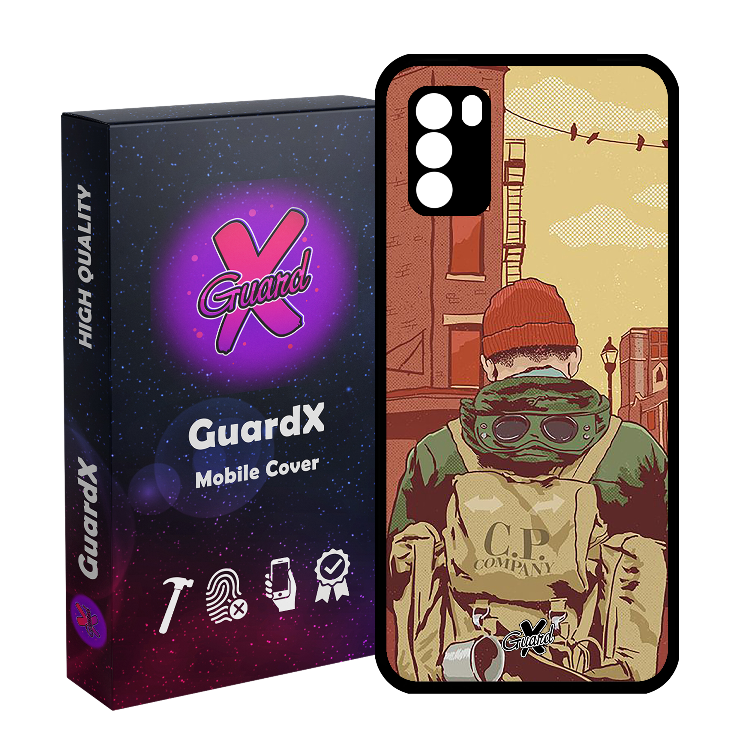 کاور گارد ایکس طرح Man مدل Glass10348 مناسب برای گوشی موبایل شیائومی Poco M3