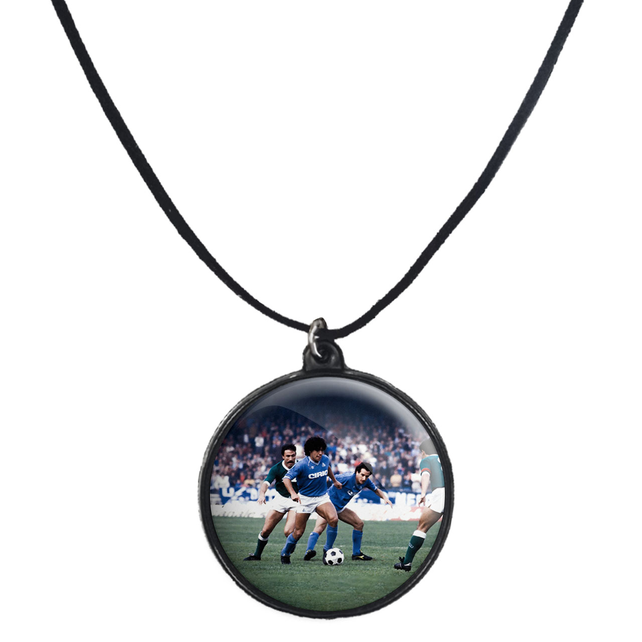 گردنبند پرمانه طرح مارادونا کد pmb.16550 مدل دو طرفه