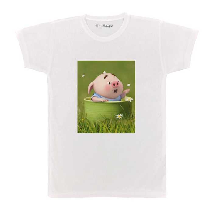 تی شرت بچگانه پرمانه طرح حیوانات بامزه کد pmt.6042