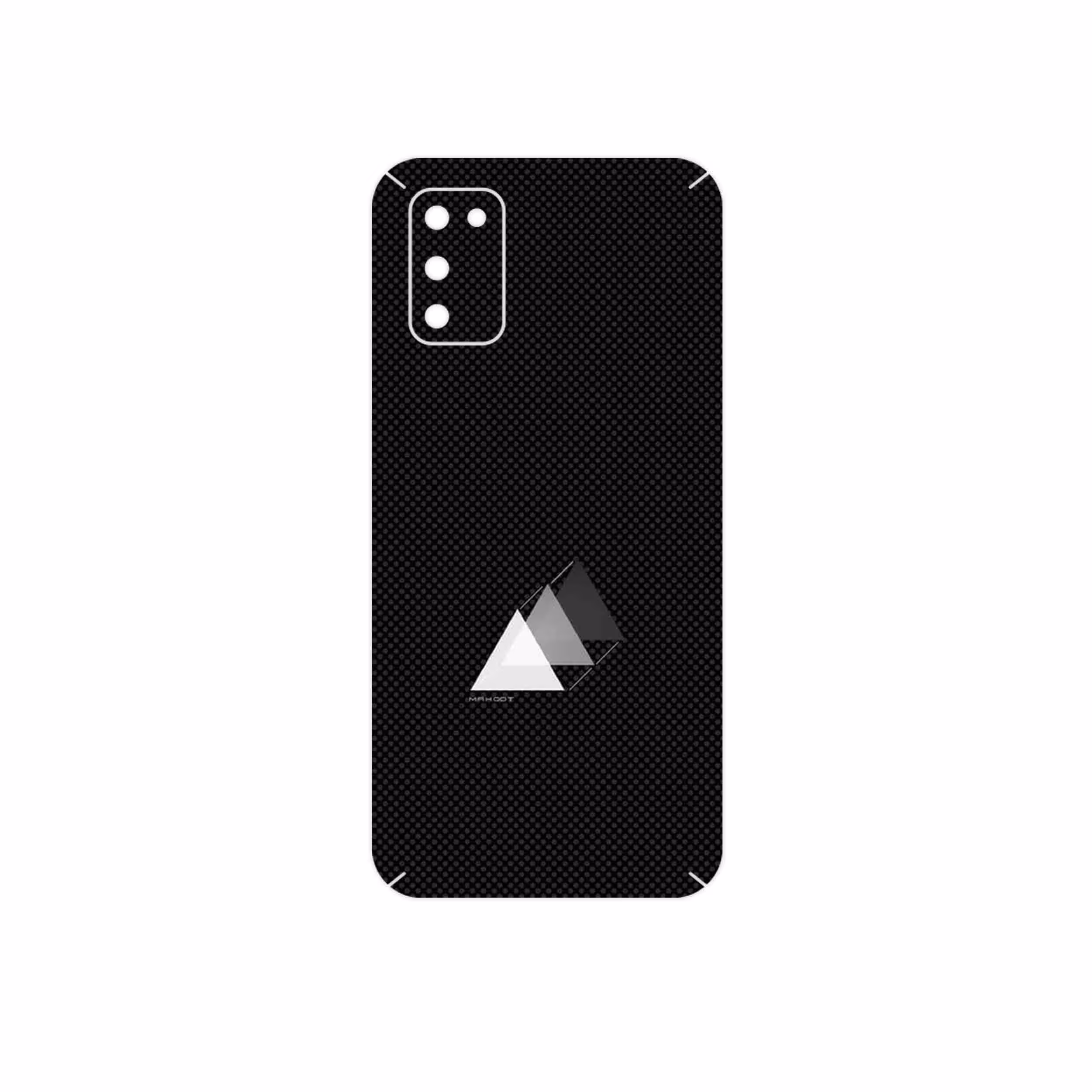 برچسب پوششی ماهوت مدل Minimal 3 Triangle Icon مناسب برای گوشی موبایل سامسونگ Galaxy A02S