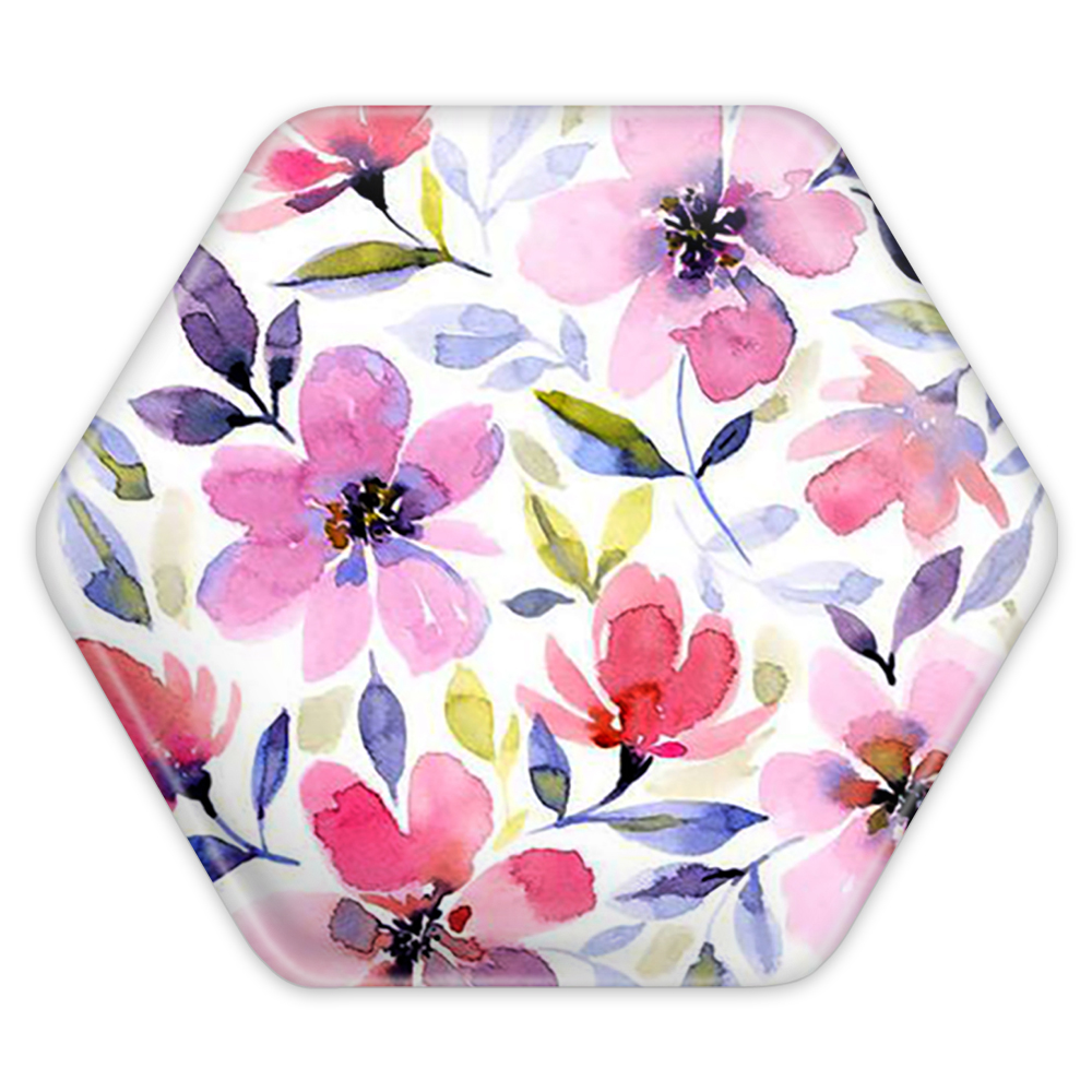 پیکسل خندالو طرح گل گلی مدل شش ضلعی کد 2222