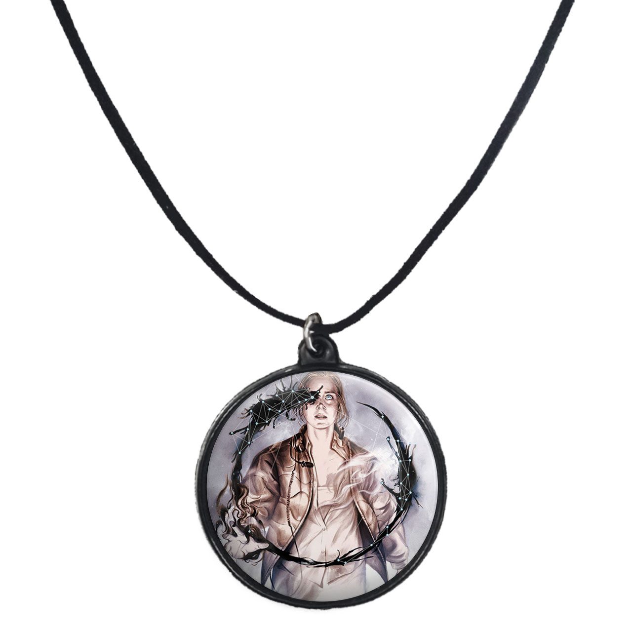 گردنبند پرمانه طرح Arrival کد pmb.22767 مدل دو طرفه