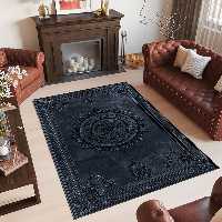 فرشینه سنتی طرح گچبری تیره HQ-3336