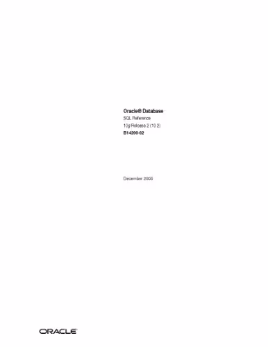 خرید و دانلود نسخه کامل کتاب Oracle Database SQL Reference, 10g Release 2 (10.2) b14200
