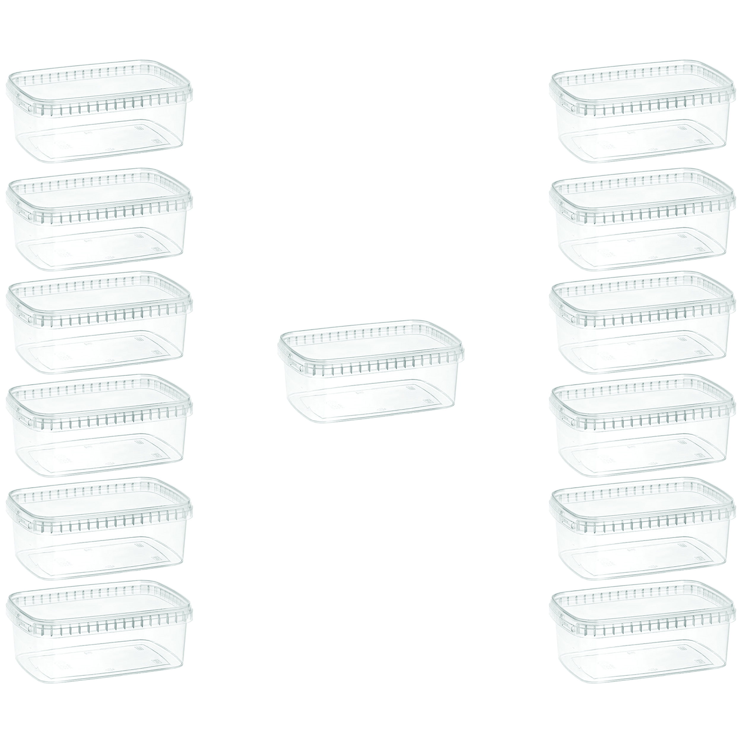 ظرف نگهدارنده طب پلاستیک مدل 1200C بسته 13 عددی 