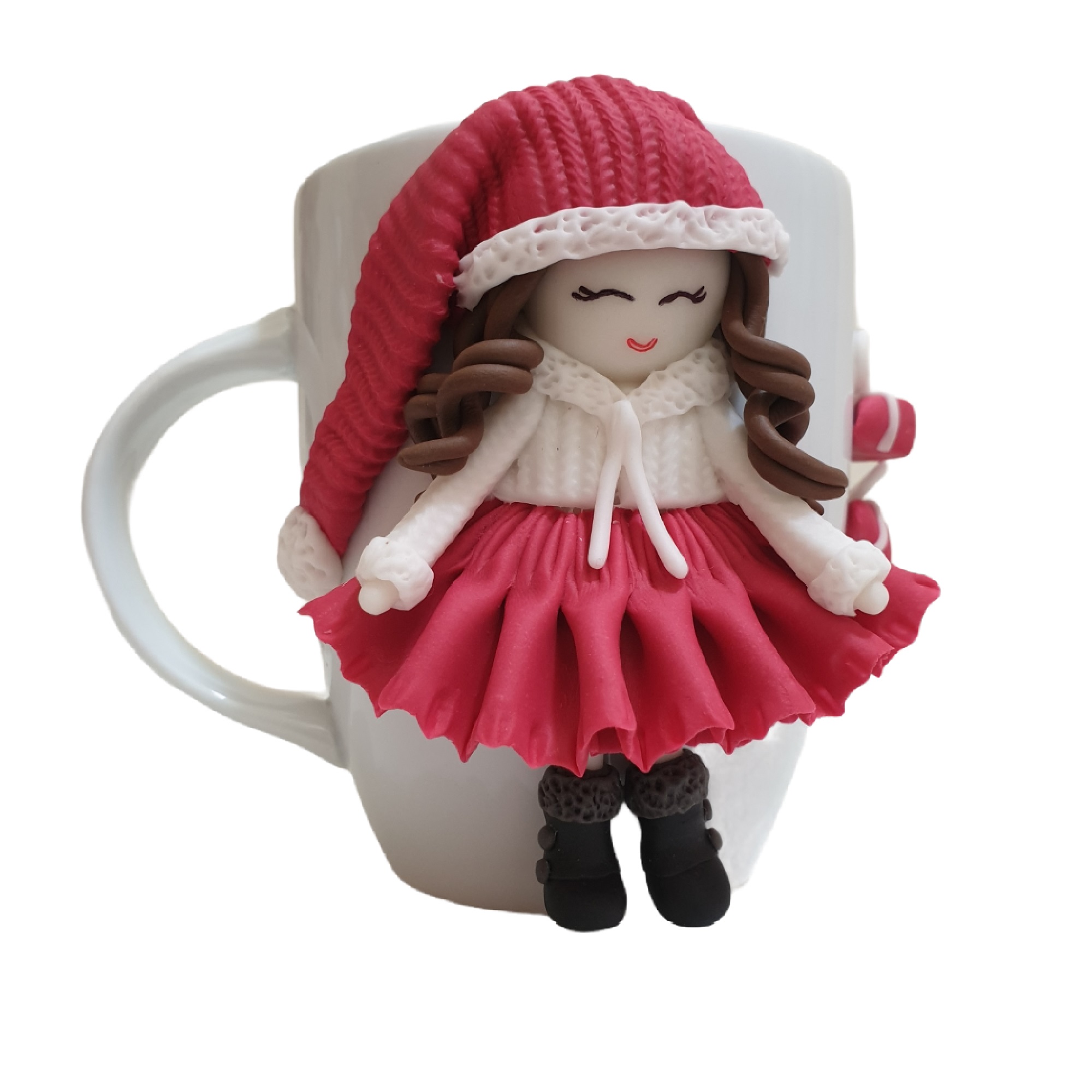 ماگ طرح کریسمس مدل عروسکی کد s0089