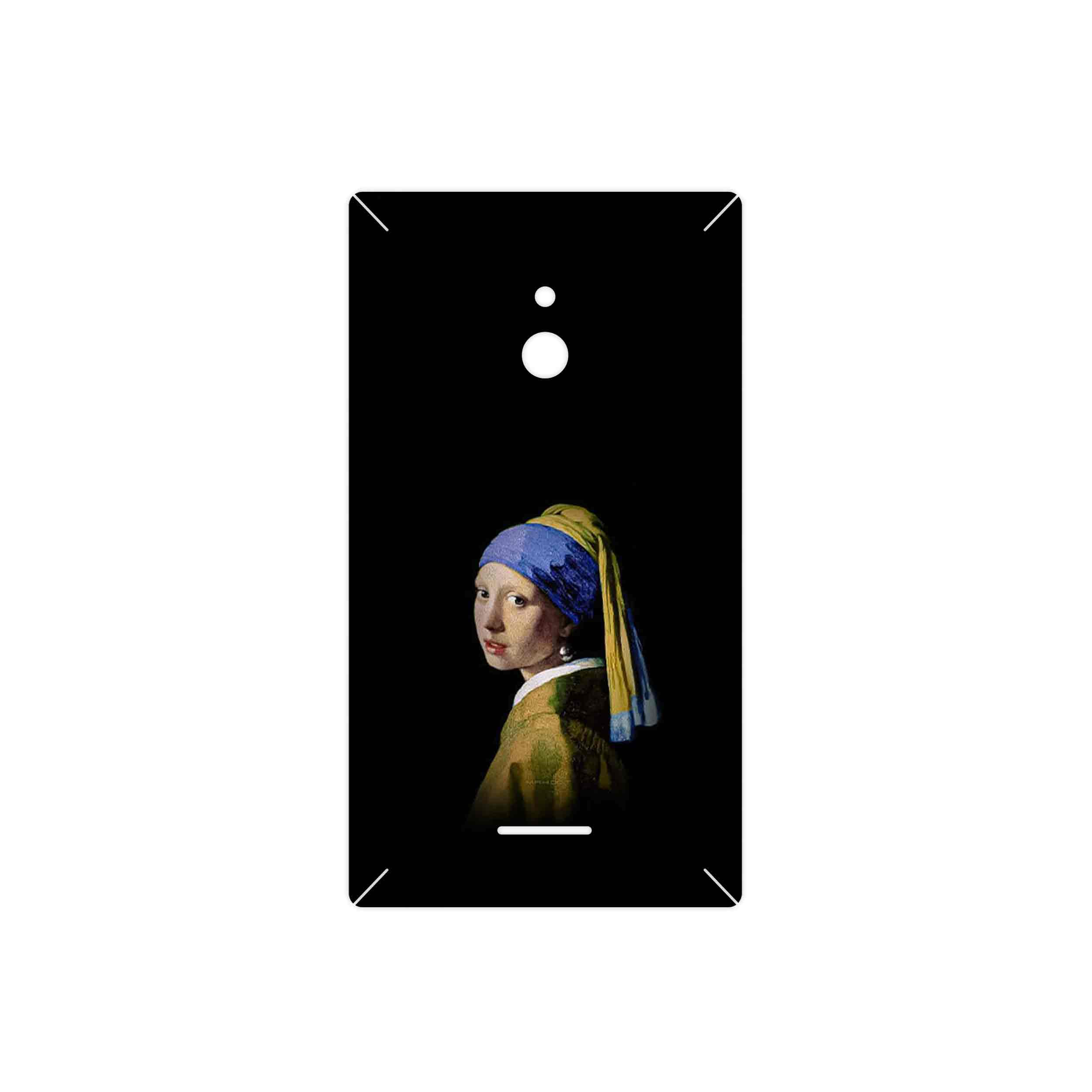 برچسب پوششی ماهوت مدل Girl with a Pearl Earring of Vermeer مناسب برای گوشی موبایل نوکیا XL