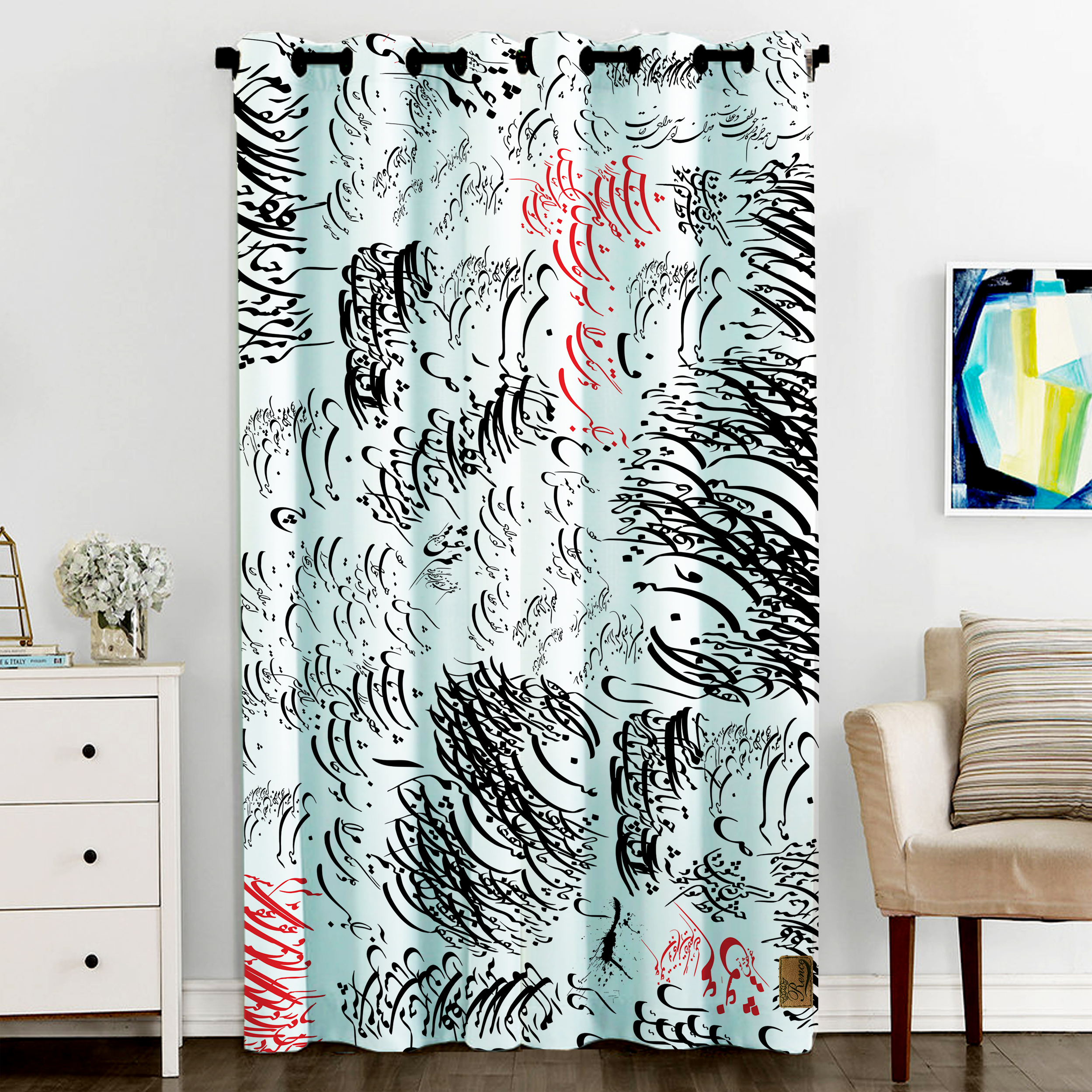 پرده رنس مدل CC3-50012 سایز 290x140 سانتی متر