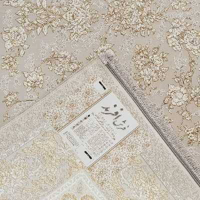 فرش ماشینی افرند کد 2264 زمینه صدفی