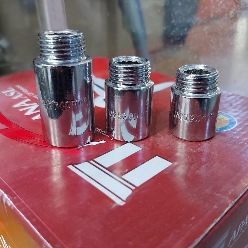 دنباله شیر توپیچ روپیچ فولادی برای بستن رادیاتور شیرآلات زیر سینک 