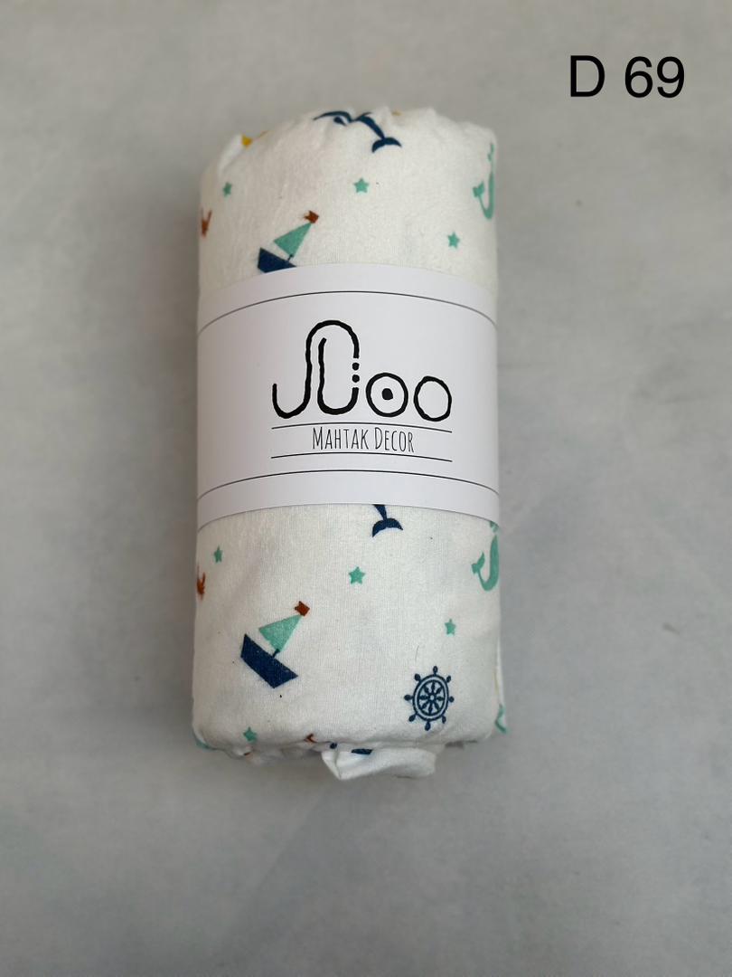 روتختی تک نفره دوتکه کدD69 (کاور تشک،یک عدد روبالشتی)