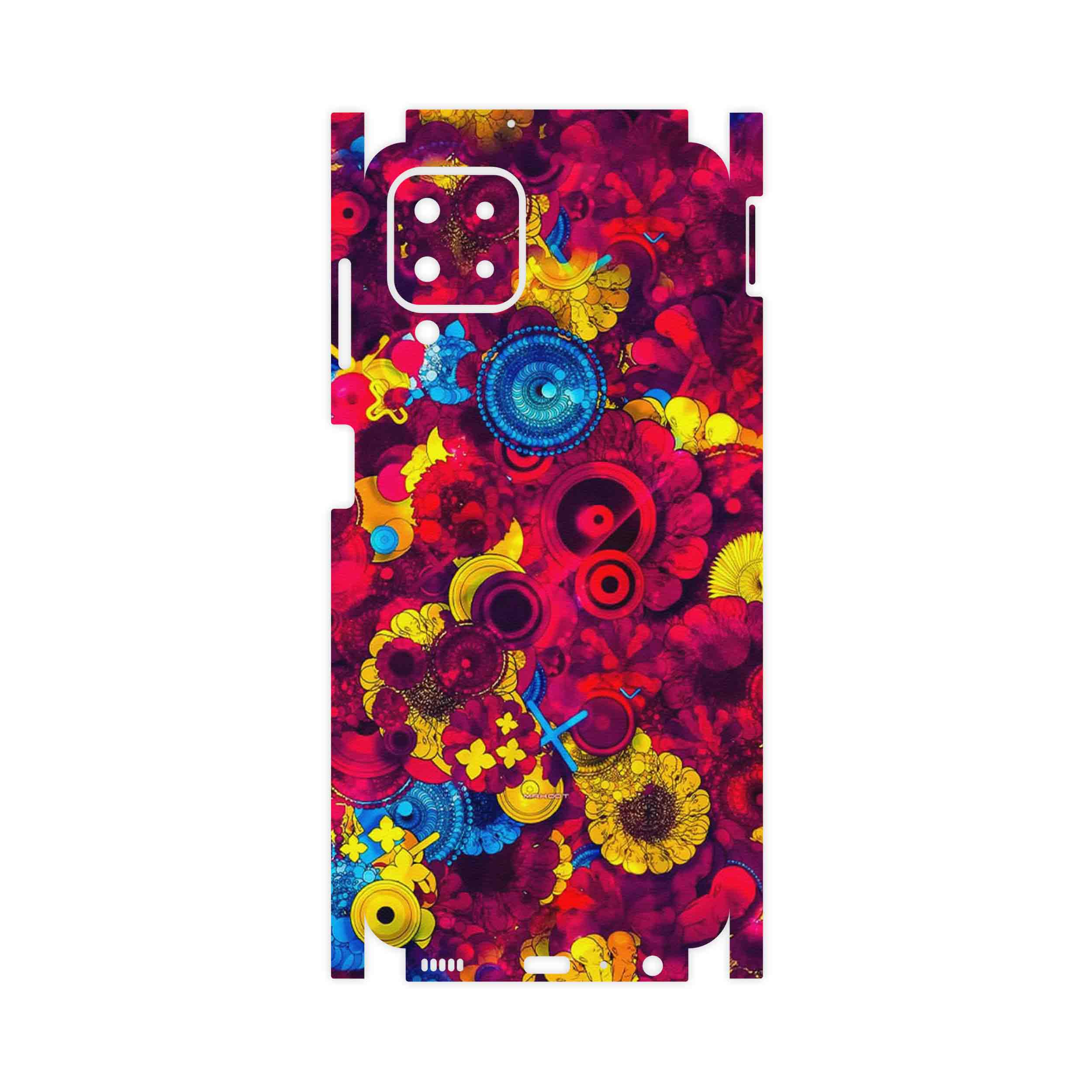 برچسب پوششی ماهوت مدل Vector Flower Garden Digital Art-FullSkin مناسب برای گوشی موبایل سامسونگ Galaxy A22 4G