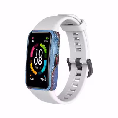برچسب ماهوت طرح Blue Ocean Marble مناسب برای ساعت هوشمند هوآوی band 6